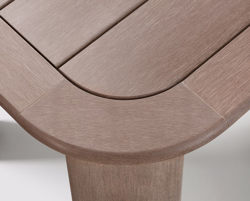 Sumparwood furniture detail showing grain, rounded edge and joined profiles